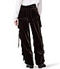Steve Madden Duo Velvet Mid Rise Utility Cargo Pants - Image 2
