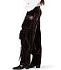 Steve Madden Duo Velvet Mid Rise Utility Cargo Pants - Image 3