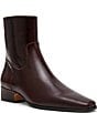 Steve Madden Dusty Leather Square Toe Ankle Booties - Image 1