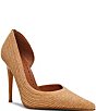 Steve Madden Elegant Raffia d'Orsay Stiletto Pumps - Image 1