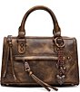Steve Madden Elide Distressed Top Handle Heart Charm Satchel Bag - Image 6