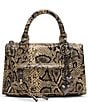 Steve Madden Elide Snake Hanging Hearts Bag Charm Top Handle Satchel Bag - Image 1