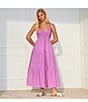 Color:Berry - Image 4 - Eliora V Neck Sleeveless Maxi Dress