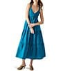 Steve Madden Eliora V-Neck Sleeveless Maxi Dress, Color:Celestial Blue - Image 1