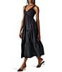 Steve Madden Eliora V-Neck Sleeveless Maxi Dress, Color:Black - Image 3