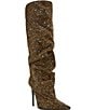 Steve Madden Elona Rhinestone Scrunch Knee High Boots - Image 1