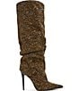 Steve Madden Elona Rhinestone Scrunch Knee High Boots - Image 2