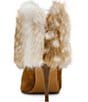 Steve Madden Enella Faux Fur Cuff Pointed Toe Stiletto Ankle Booties - Image 3