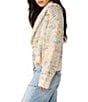 Steve Madden Enid Mixed Yarn Shawl Collar Long Sleeve Sweater - Image 3