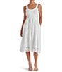 Steve Madden Essie Scoop Neck Sleeveless Eyelet Midi Dress, Color:White - Image 1