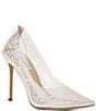 Color:Clear - Image 1 - Evelyn-P Clear Pearl Stiletto Pumps