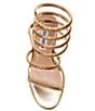Color:Bronze - Image 5 - Exotica Rhinestone Ankle Wrap Dress Sandals