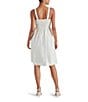 Steve Madden Fleur Poplin Sweetheart Neck Sleeveless Smocked Dress, Color:Antique - Image 2