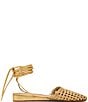 Steve Madden Flutter Woven Ankle Wrap Mules - Image 2