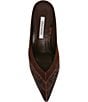 Steve Madden Fonza Patchwork Snake Print High Vamp Pointed Toe Dress Mules - Image 5