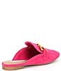 Color:Pink - Image 2 - Fortunate Suede Bit Buckle Mules
