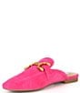 Color:Pink - Image 4 - Fortunate Suede Bit Buckle Mules