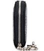 Steve Madden Gems Boxed Bling Zip around Pouch, Color:Black Silver - Image 4