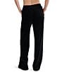 Steve Madden Gilda Stretch Velvet Straight Wide Leg Pull-On Pants, Color:Black - Image 2