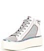 Color:White Multi - Image 4 - Girls' J-Glossy Glitter Fabric Sneakers (Youth)