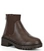 Color:Chocolate - Image 1 - Girls' J-Hannaa Leather Chelsea Boots (Youth)