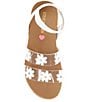 Color:White - Image 5 - Girls' J-Krissy Vinyl Floral Espadrille Platform Sandals (Youth)