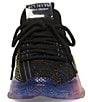 Color:Black Multi - Image 4 - Girls' Maxima-R Rhinestone Detail Chunky Sneakers (Youth)
