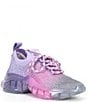 Color:Pink/Purple Multi Ombre - Image 1 - Girls' J-Miss Ombre Rhinestone Sneakers (Youth)
