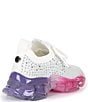 Color:White Multi - Image 2 - Girls' J-Miss Rainbow Ombre Rhinestone Sneakers (Toddler)