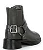 Color:Stone - Image 2 - Girls' J-Rider Leather Harness Moto Boots (Youth)