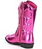 Color:Pink Metallic - Image 3 - Girls' T-Calado Western Boots (Toddler)