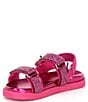 Color:Pink - Image 4 - Girls' T-Monar Rhinestone Strap Sandals (Toddler)