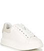 Color:White - Image 1 - Glacer Suede Heel Platform Sneakers