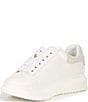Color:White - Image 4 - Glacer Suede Heel Platform Sneakers