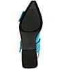 Color:Turquoise - Image 6 - Graya Patent Oversized Buckle Slingback Flats