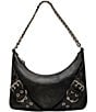 Steve Madden Graya Roller Silver Buckle Shoulder Bag, Color:Black - Image 1