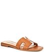 Steve Madden Hadyn Leather Flat Slide Sandals