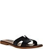 Steve Madden Hadyn Leather Flat Slide Sandals | Dillard's