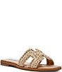 Steve Madden Hadyn Raffia Flat Slide Sandals - Image 1