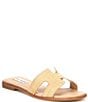 Color:Raffia - Image 1 - Hadyn Raffia Flat Slide Sandals