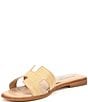 Color:Raffia - Image 4 - Hadyn Raffia Flat Slide Sandals