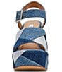 Steve Madden Halea Denim Patchwork Block Heel Platform Sandals - Image 4