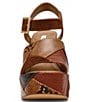 Steve Madden Halea Snake Print Patchwork Block Heel Platform Sandals - Image 4