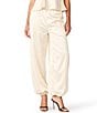 Steve Madden Halo Satin High Rise Pull-On Jogger Pants - Image 1