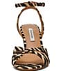 Steve Madden Harbor Zebra Ankle Wrap Wedge Sandals - Image 4