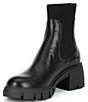 Color:Black - Image 4 - Hayle Chunky Lug Sole Chelsea Booties