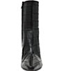Steve Madden Heleena Leather Eel Embossed Stiletto Pointed Toe Ankle Booties - Image 4