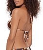 Steve Madden Hideout Cow Print Double Ring Strap Triangle Swim Top - Image 3