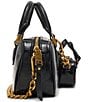 Steve Madden Hudsen East / West Small Satchel Bag with Bag Charm, Color:Black - Image 4