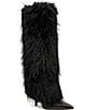 Steve Madden Icon Faux Fur Fold Over Knee High Boots - Image 1